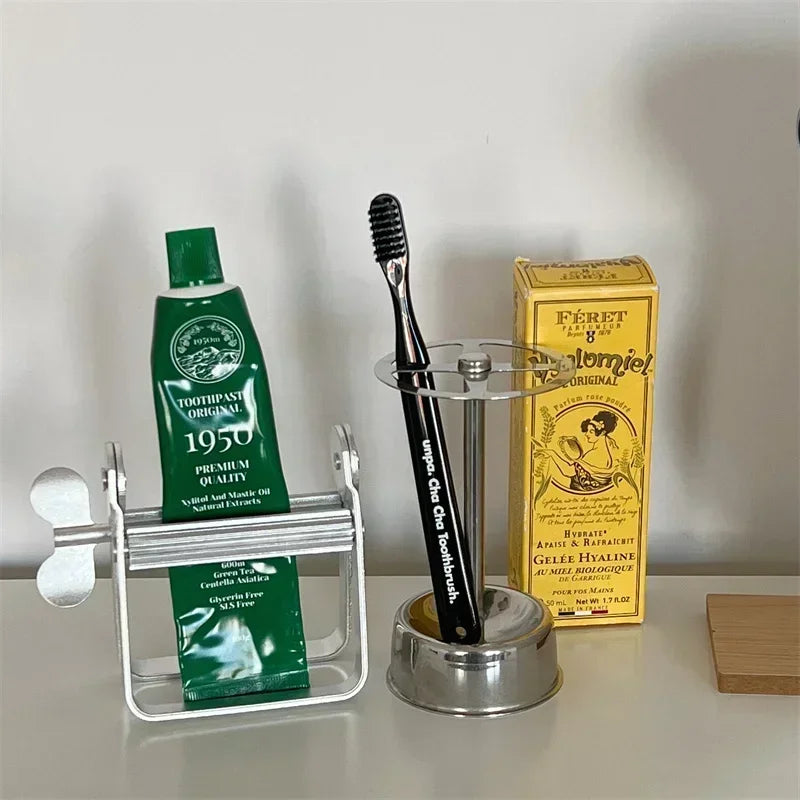 Stainless Steel Silver Toothpaste Squeezer