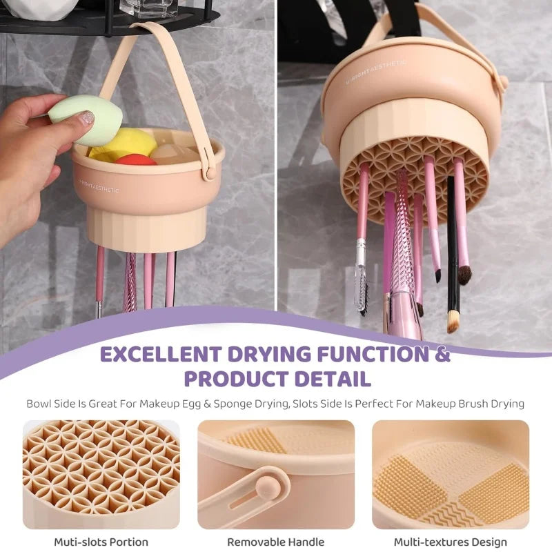 Makeup Brush Cleaner Mat 3 in 1 Silicone
