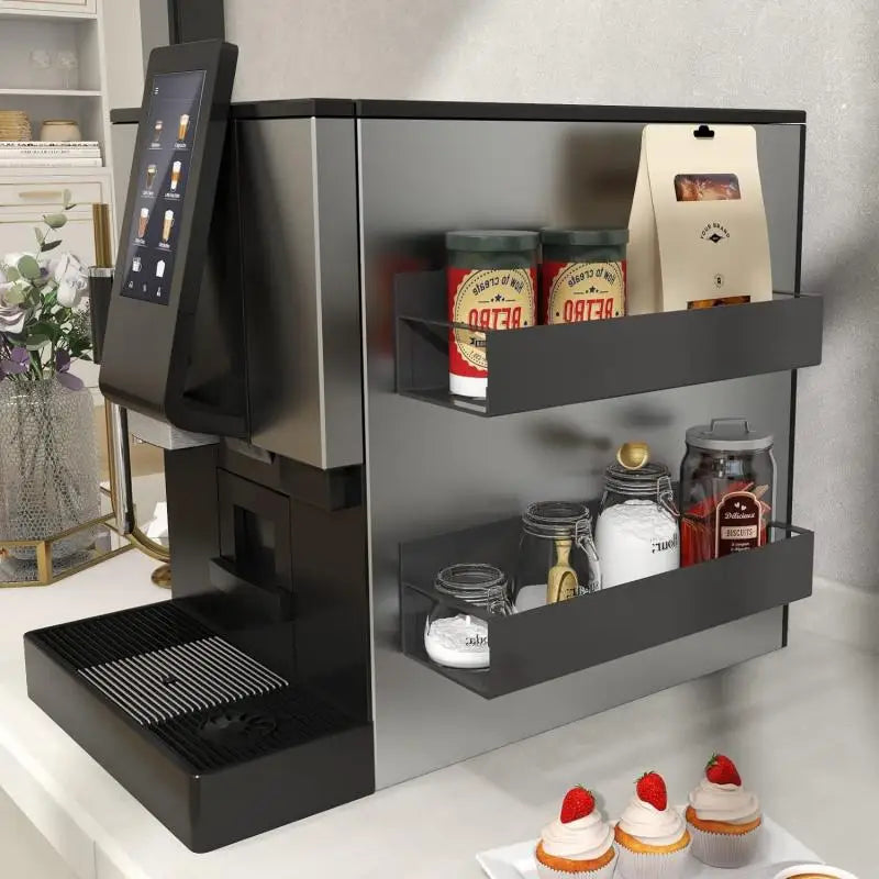 Refrigerator Magnetic Shelf Spice Sundry Side Storage Rack Hanging Basket Space Saving Kitchen Organizer Shelf Household Holder