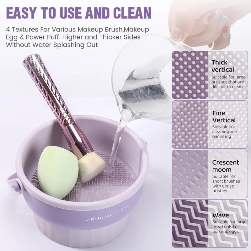 Makeup Brush Cleaner Mat 3 in 1 Silicone