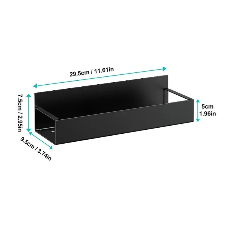 Refrigerator Magnetic Shelf Spice Sundry Side Storage Rack Hanging Basket Space Saving Kitchen Organizer Shelf Household Holder