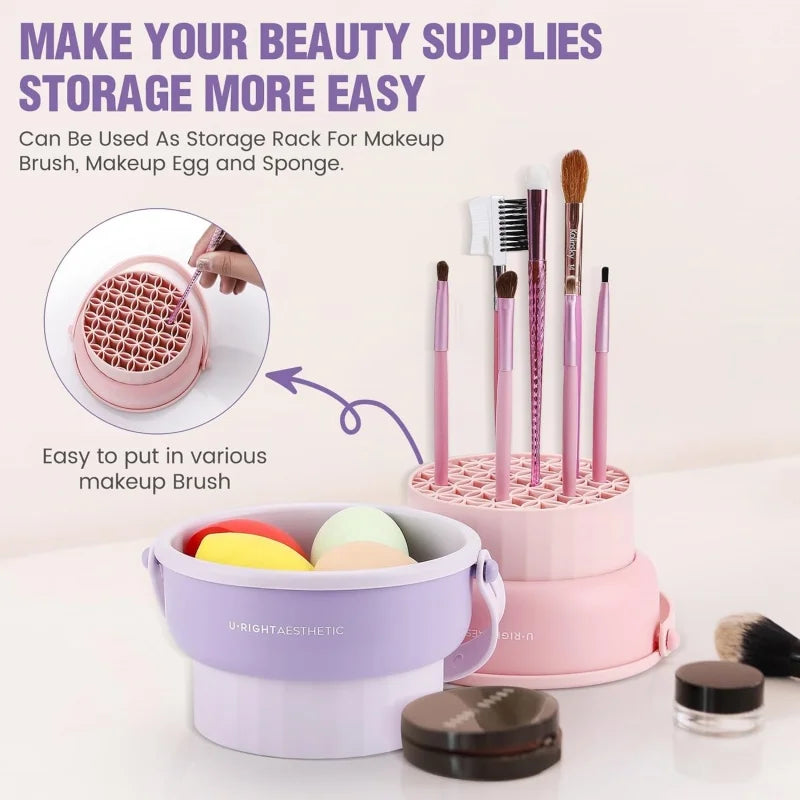 Makeup Brush Cleaner Mat 3 in 1 Silicone