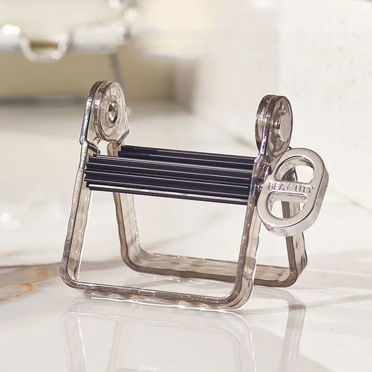 Stainless Steel Silver Toothpaste Squeezer 